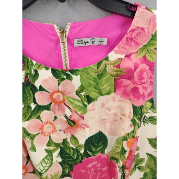 NWT J. Crew Dress Women's XS Long Sleeve Red/Coral Stretch Back Zip Classic - Picture 10 of 10